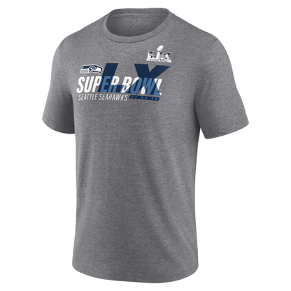 Seattle Seahawks Super Bowl LX Made It T-Shirt - Heather Gray
