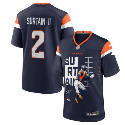 Pat Surtain II 2 Denver Broncos Super Bowl LX Ultimate Gameday Men Jersey – Navy