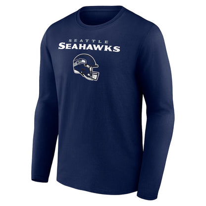 Jaxon Smith-Njigba Seattle Seahawks Team Wordmark Long Sleeve T-Shirt - College Navy