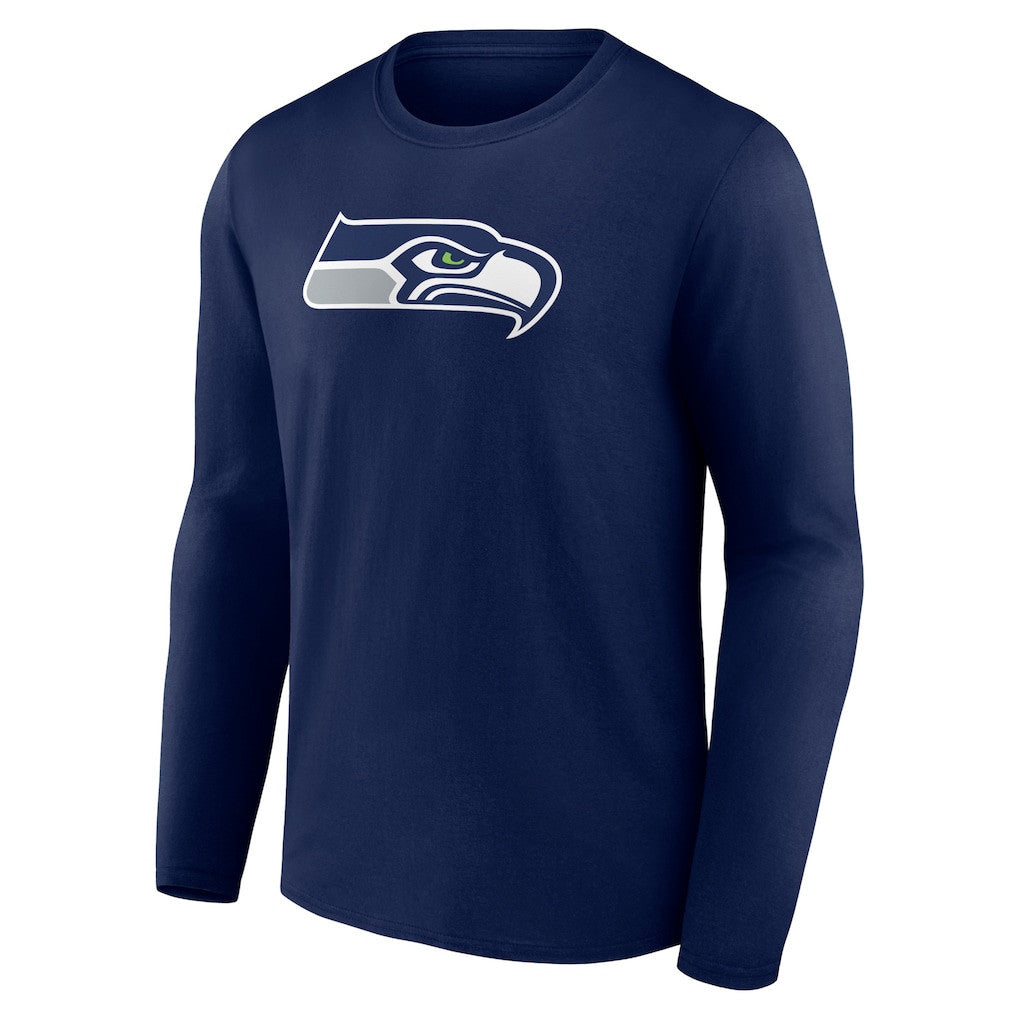 Seattle Seahawks Primary Team Logo Long Sleeve T-Shirt - Navy