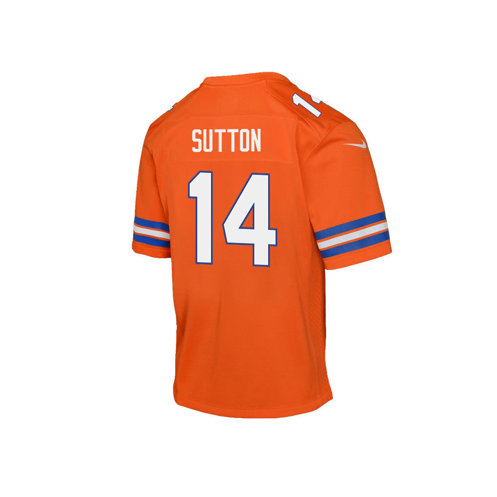 Courtland Sutton 14 Denver Broncos Super Bowl LX Game-Breaking Star YOUTH Game Jersey– Orange
