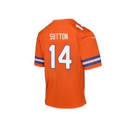 Courtland Sutton 14 Denver Broncos Super Bowl LX Game-Breaking Star YOUTH Game Jersey– Orange