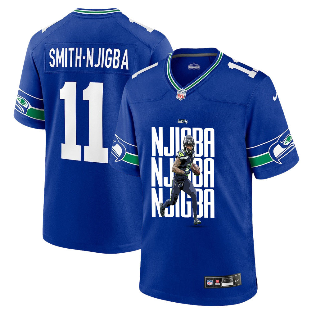 Jaxon Smith-Njigba 11 Seattle Seahawks Super Bowl LX Power & Precision Jersey – Royal Blue