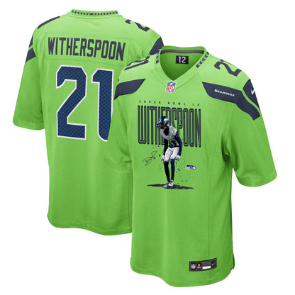 Devon Witherspoon 21 Seattle Seahawks Super Bowl LX Rising Star Jersey – Green