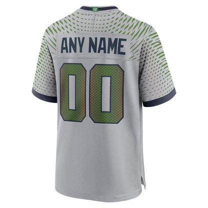 Seattle Seahawks 25-26 Champions Super Bowl LX Custom Rivalries Collection Game Jersey - Gray