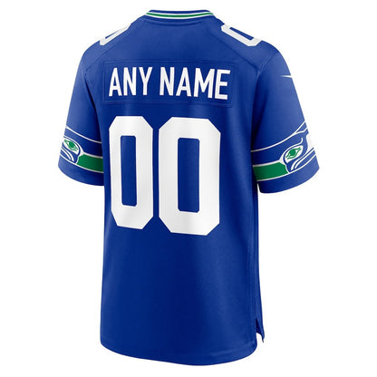 Seattle Seahawks Super Bowl LX Champions Personalized Alternate Game Jersey - Royal