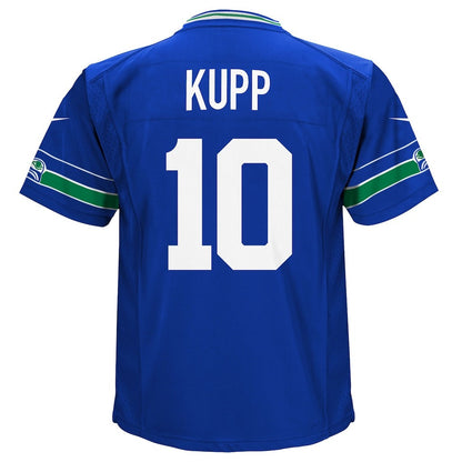 Cooper Kupp 10 Seattle Seahawks Super Bowl LX High-Impact Performer YOUTH Jersey – Royal Blue