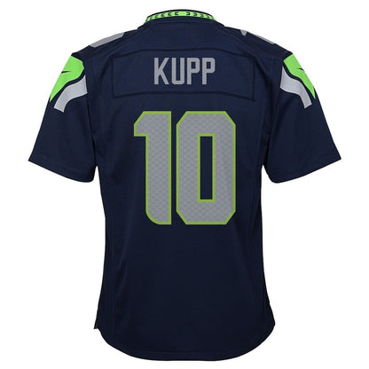 Cooper Kupp 10 Seattle Seahawks Super Bowl LX Championship-Ready YOUTH Game Jersey– Navy