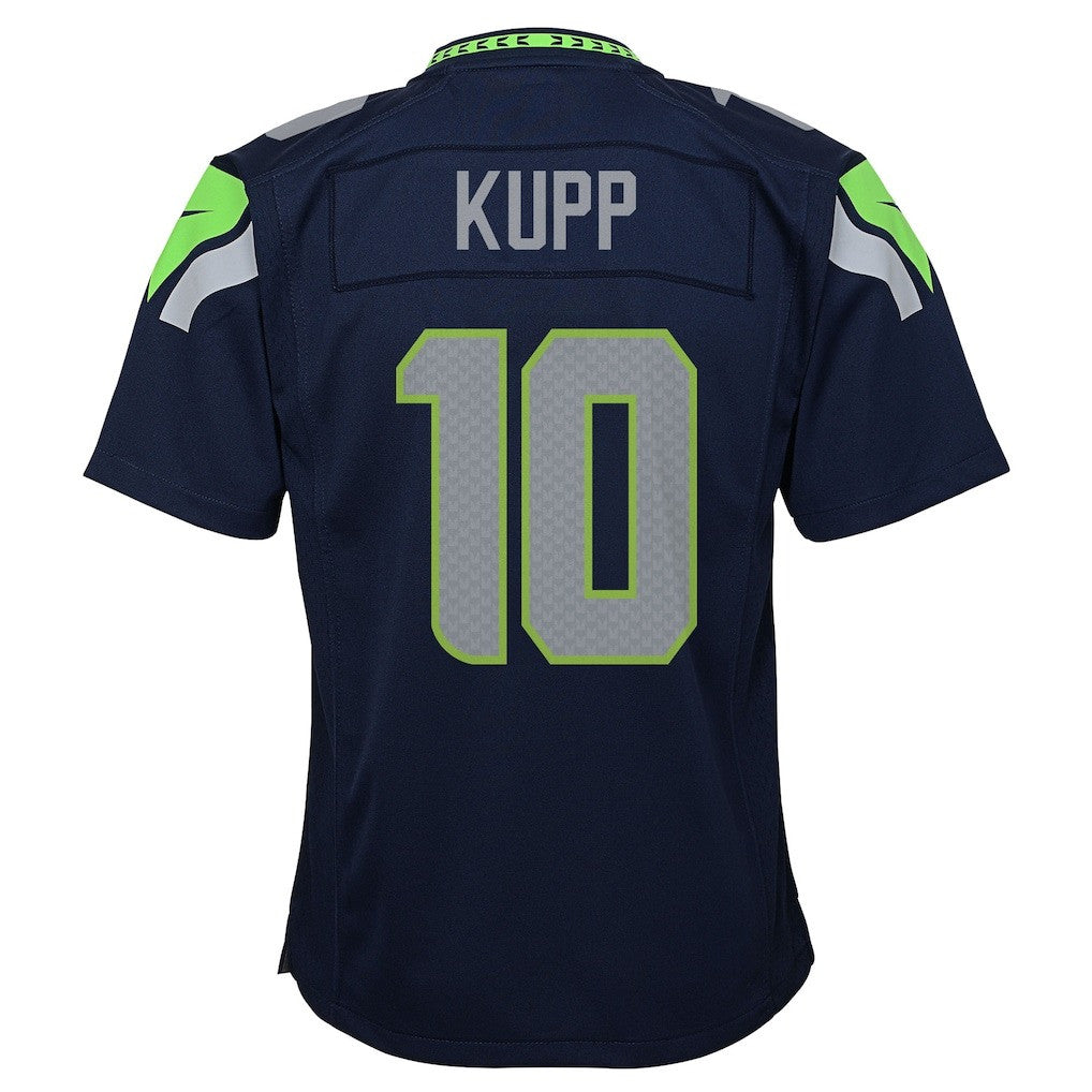 Cooper Kupp 10 Seattle Seahawks Super Bowl LX Dominant Playmaker YOUTH Game Jersey – Navy
