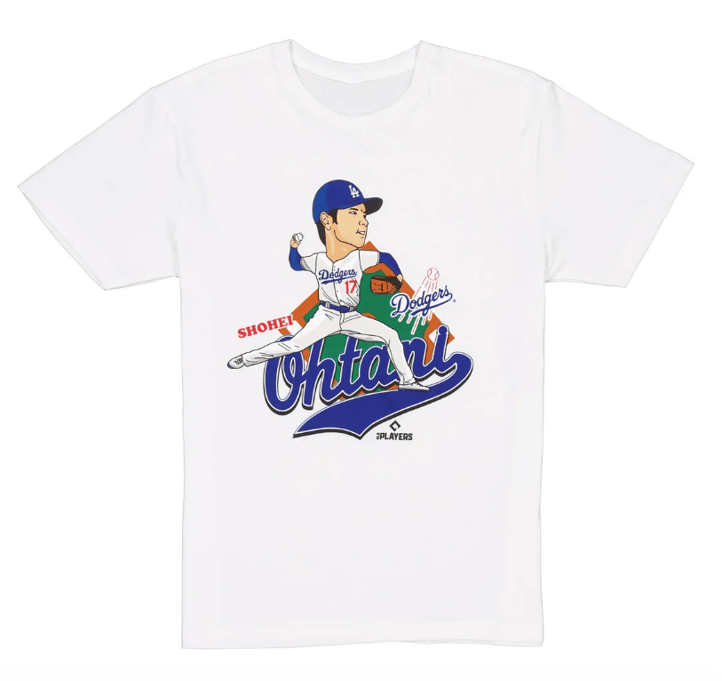 Shohei Ohtani 16 Los Angeles Dodgers Graphic T-Shirt - White