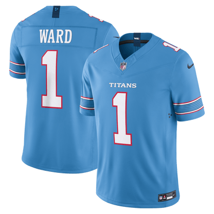 Cameron Ward 1 Tennessee Titans Vapor F.U.S.E. Jersey - Light Blue