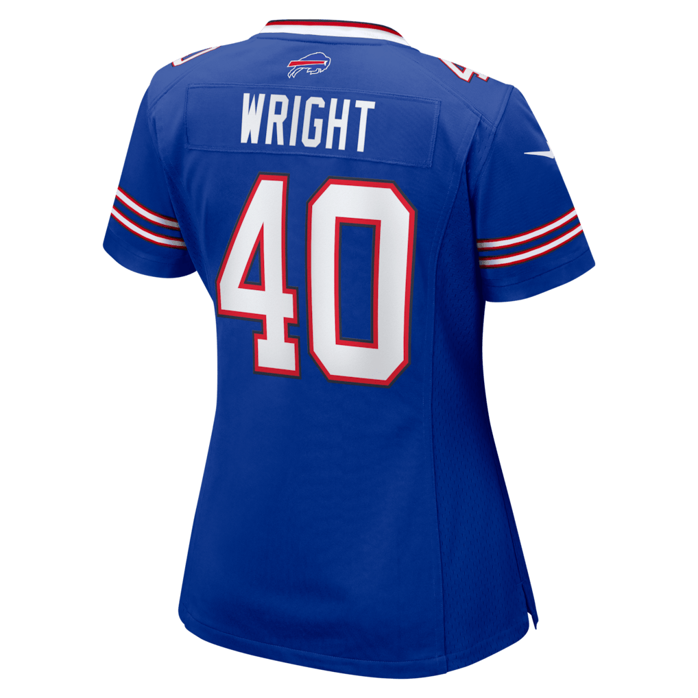 Matthew Wright 40 Buffalo Bills Women's Team Game Jersey - Royal