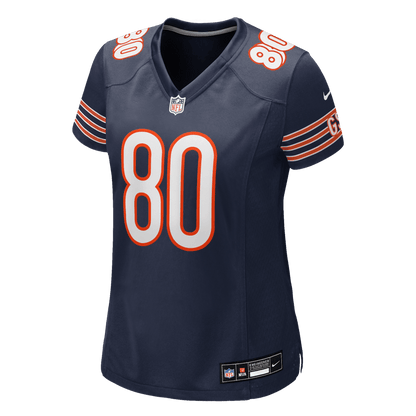 Qadir Ismail 80 Chicago Bears Women's Team Game Jersey - Navy