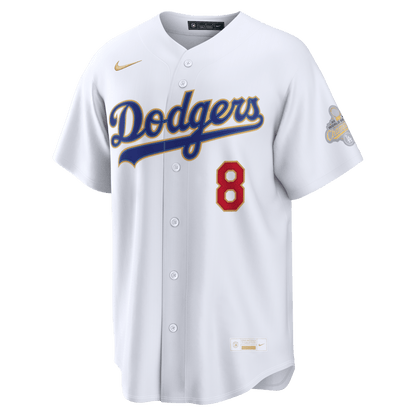 Enrique Hernández 8 Los Angeles Dodgers 2026 Gold Collection Stadium Men Jersey - White