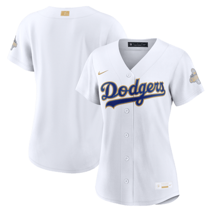 Los Angeles Dodgers Women's 2026 Gold Collection Stadium Jersey - White