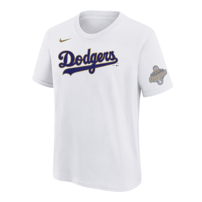 Freddie Freeman 5 Los Angeles Dodgers 2026 Gold Collection Name & Number T-Shirt - White