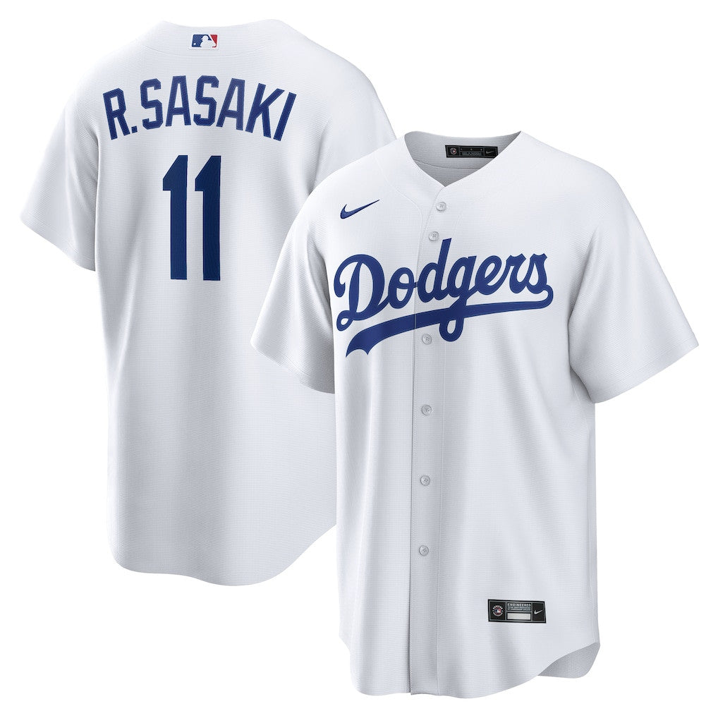 Rōki Sasaki 11 Los Angeles Dodgers 2026 Men Jersey - White