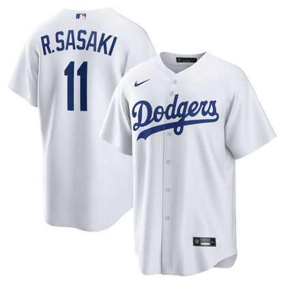 Rōki Sasaki 11 Los Angeles Dodgers 2026 Men Jersey - White