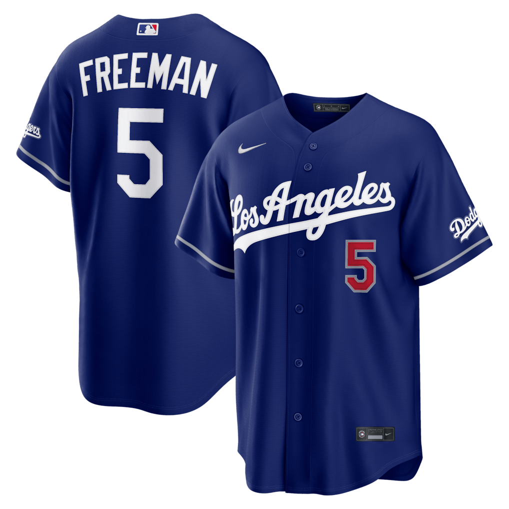 Freddie Freeman 5 Los Angeles Dodgers 2026 Alternate Stadium Men Jersey - Royal