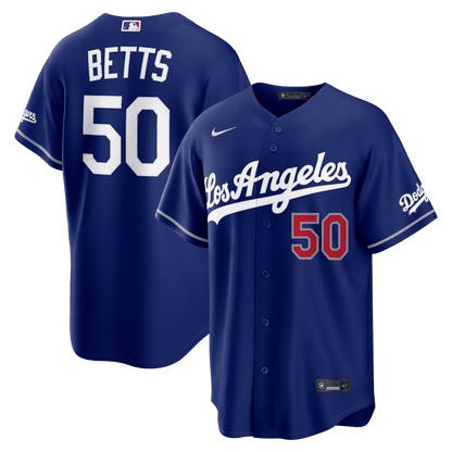 Mookie Betts 50 Los Angeles Dodgers 2026 Alternate Stadium Men Jersey - Royal