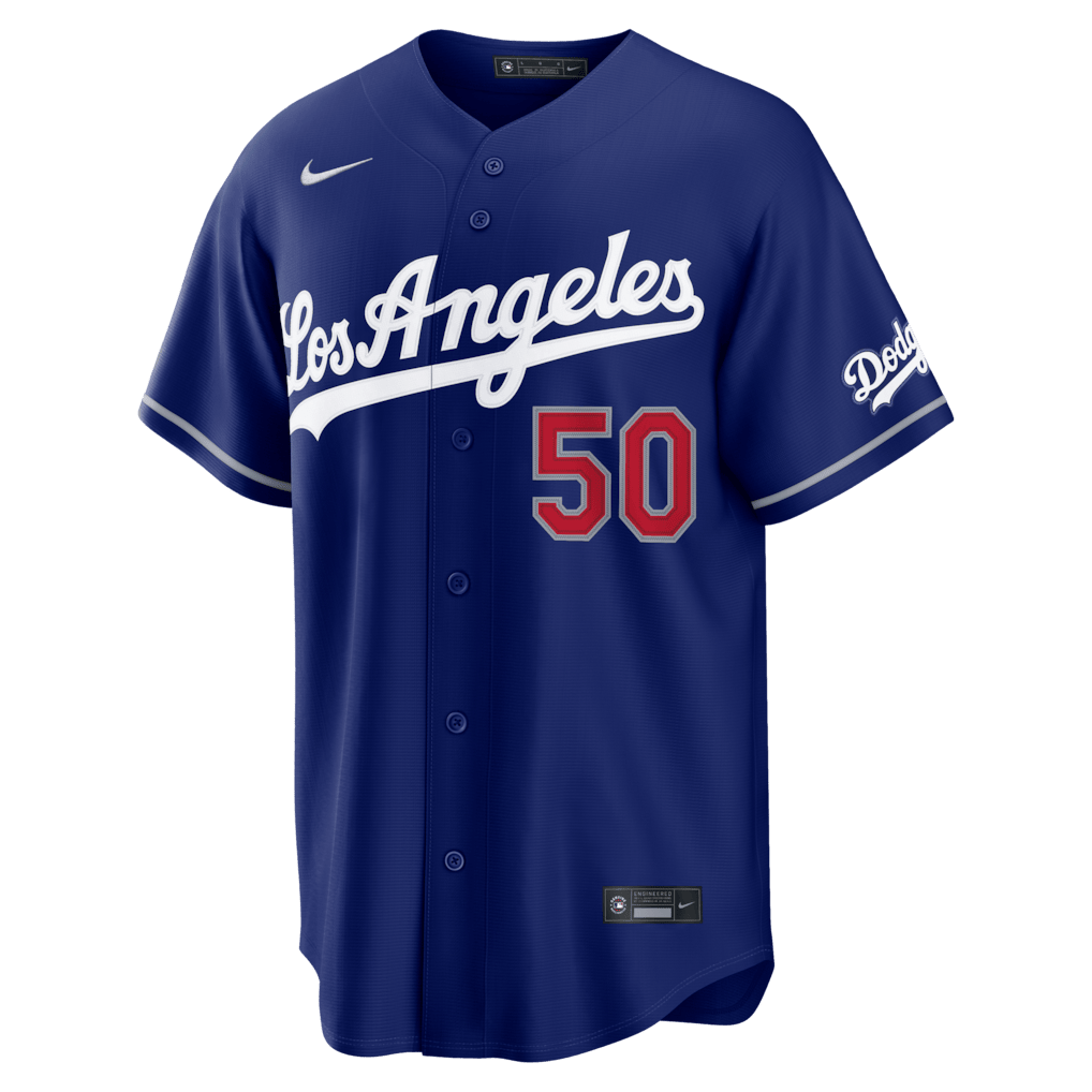 Mookie Betts 50 Los Angeles Dodgers 2026 Alternate Stadium Men Jersey - Royal