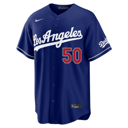 Mookie Betts 50 Los Angeles Dodgers 2026 Alternate Stadium Men Jersey - Royal