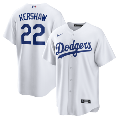 Clayton Kershaw 22 Los Angeles Dodgers 2026 Home Men Jersey - White