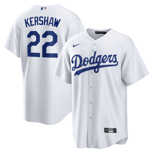 Clayton Kershaw 22 Los Angeles Dodgers 2026 Home Men Jersey - White