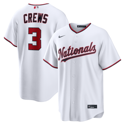 Dylan Crews 3 Washington Nationals 2026 Home Men Jersey - White