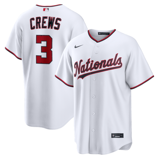 Dylan Crews 3 Washington Nationals 2026 Home Men Jersey - White