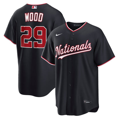 James Wood 29 Washington Nationals 2026 Alternate Men Jersey - Navy
