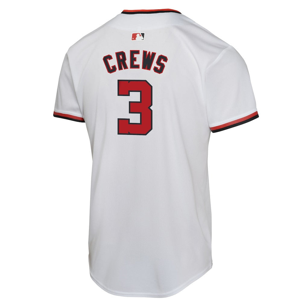 Dylan Crews 3 Washington Nationals 2026 Alternate Game Player YOUTH Jersey - White