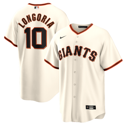 Evan Longoria 10 San Francisco Giants Home Retired Player Men Jersey - Cream