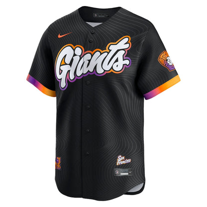 Rafael Devers 16 San Francisco Giants 2025 City Connect Limited Player Men Jersey - Black