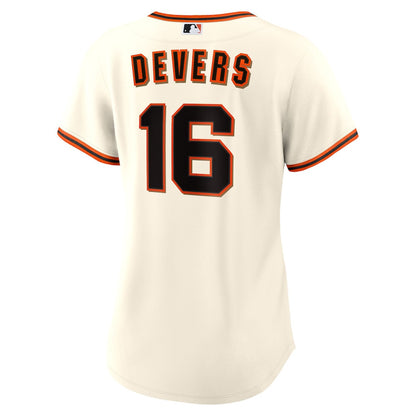Rafael Devers 16 San Francisco Giants Women's Home Jersey - White