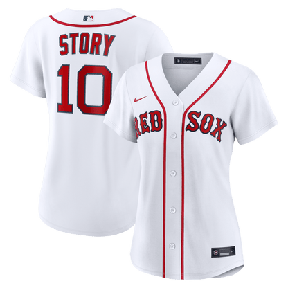 Trevor Story 10 Boston Red Sox Women's Home Jersey - White