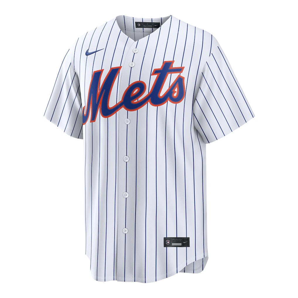David Peterson 23 New York Mets Home Men Jersey - White