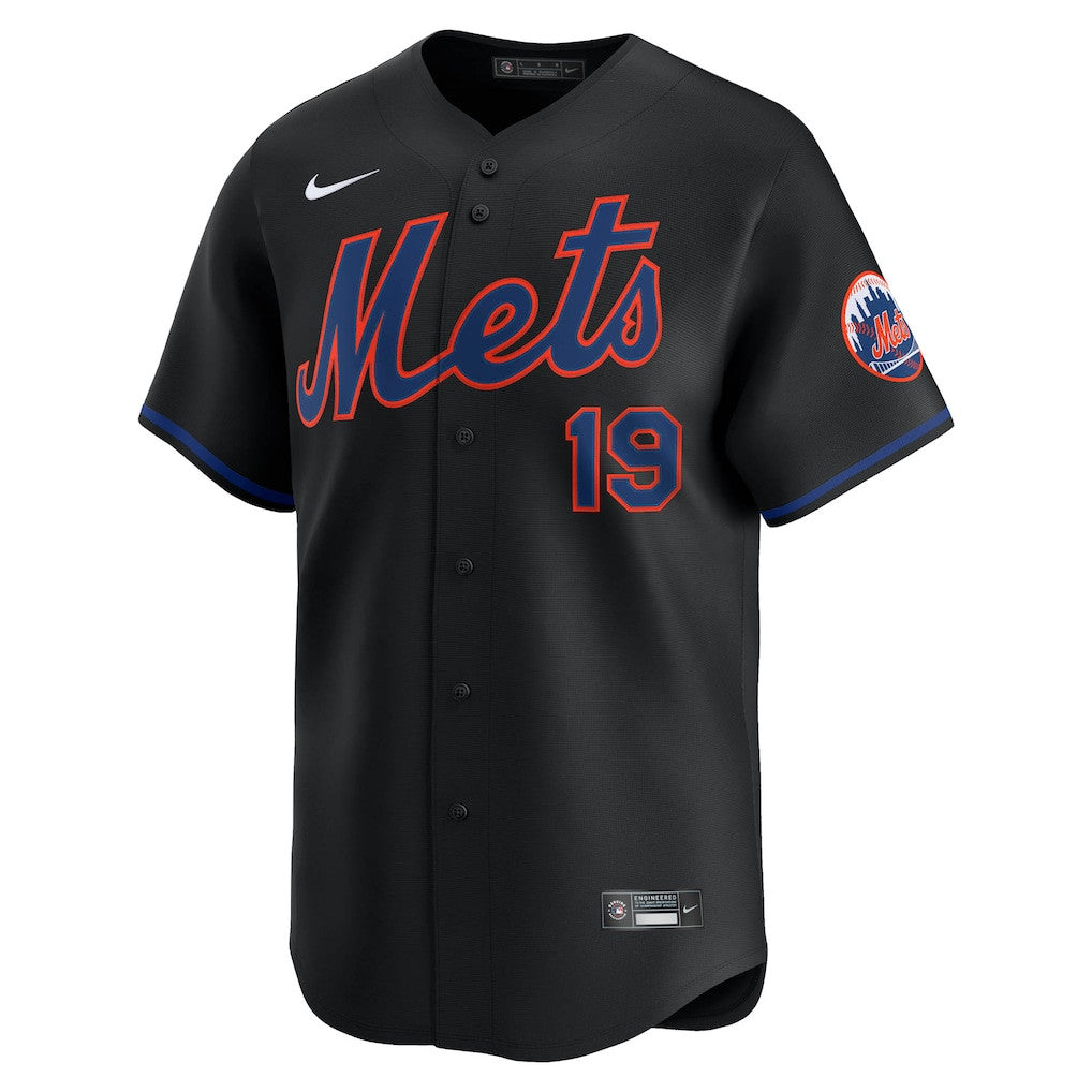 Bo Bichette 19 New York Mets Alternate Limited Men Jersey - Black