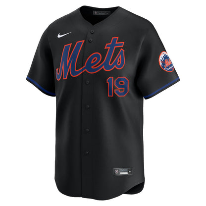 Bo Bichette 19 New York Mets Alternate Limited Men Jersey - Black