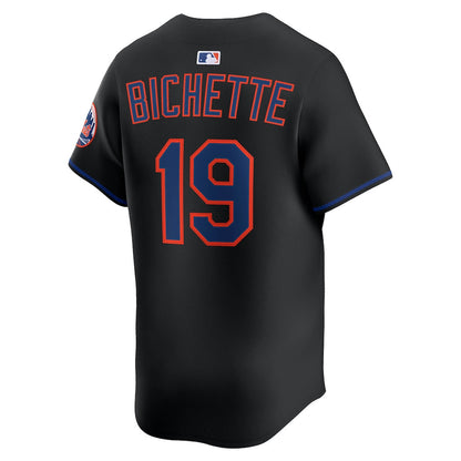 Bo Bichette 19 New York Mets Alternate Limited Men Jersey - Black