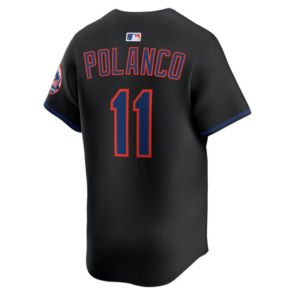 Jorge Polanco 11 New York Mets Alternate Limited Men Jersey - Black