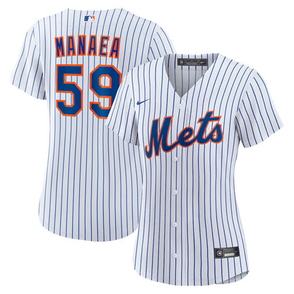 Sean Manaea 59 New York Mets Women's Home Jersey - White