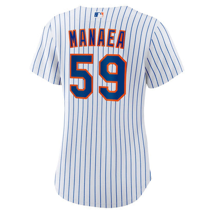 Sean Manaea 59 New York Mets Women's Home Jersey - White