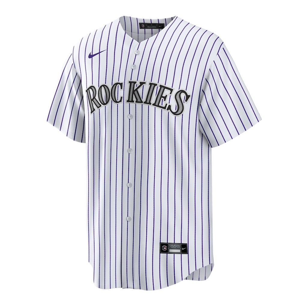 Ryan Ritter 8 Colorado Rockies Home Men Jersey - White