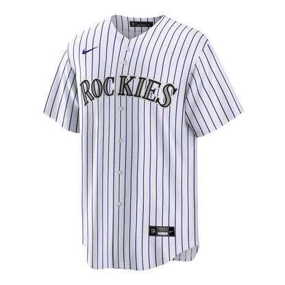 Ryan Ritter 8 Colorado Rockies Home Men Jersey - White