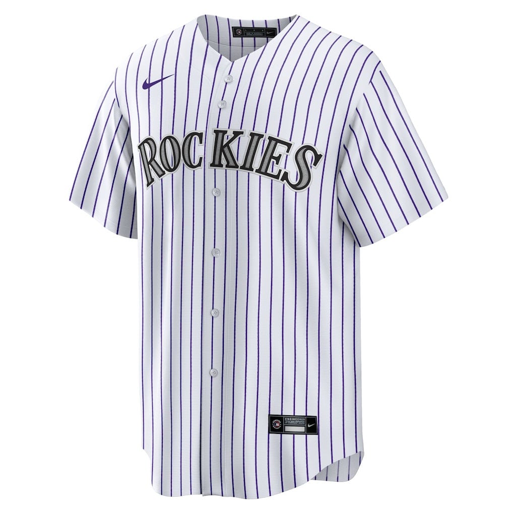 Tyler Freeman 2 Colorado Rockies Home Men Jersey - White