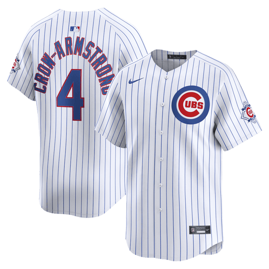 Pete Crow-Armstrong 4 Chicago Cubs 150th Anniversary Limited Men Jersey - White
