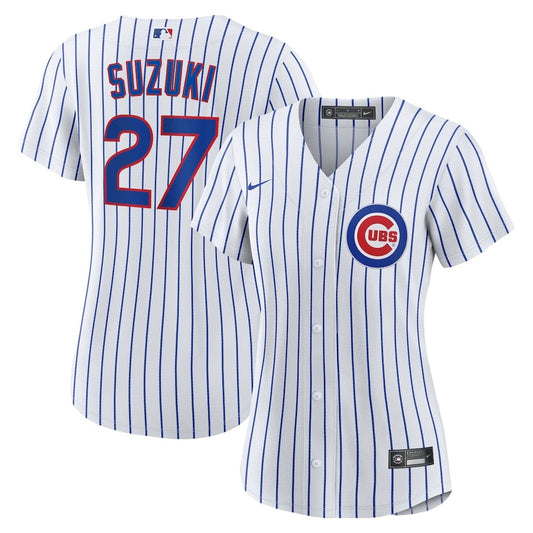 Seiya Suzuki 27 Chicago Cubs Women's Home Jersey - White