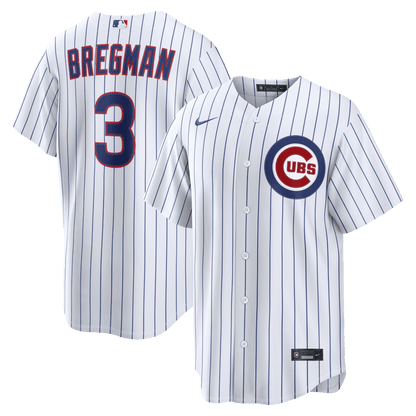 Alex Bregman 3 Chicago Cubs Home Men Jersey - White