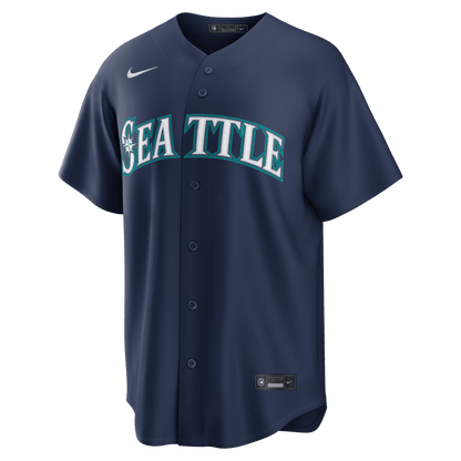 Cal Raleigh 29 Seattle Mariners Road Men Jersey - Navy